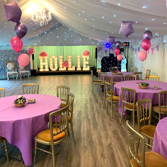 Birthday Party Venue - Party Marquee - Essex
