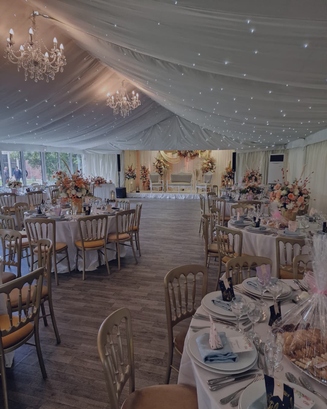An elegant marquee celebration at The Chigwell Marquees
