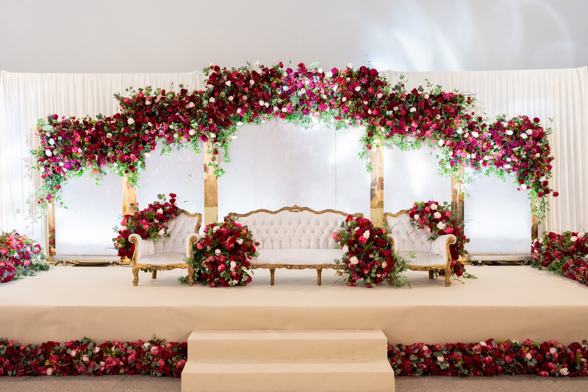 An Asian wedding celebration at The Chigwell Marquees