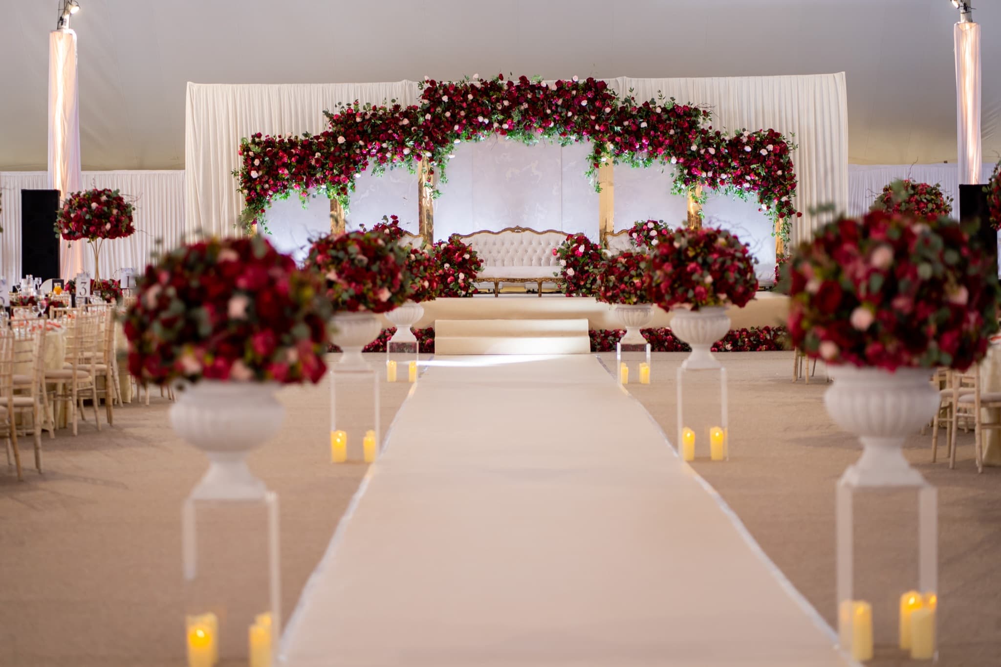 An Asian wedding celebration at The Chigwell Marquees