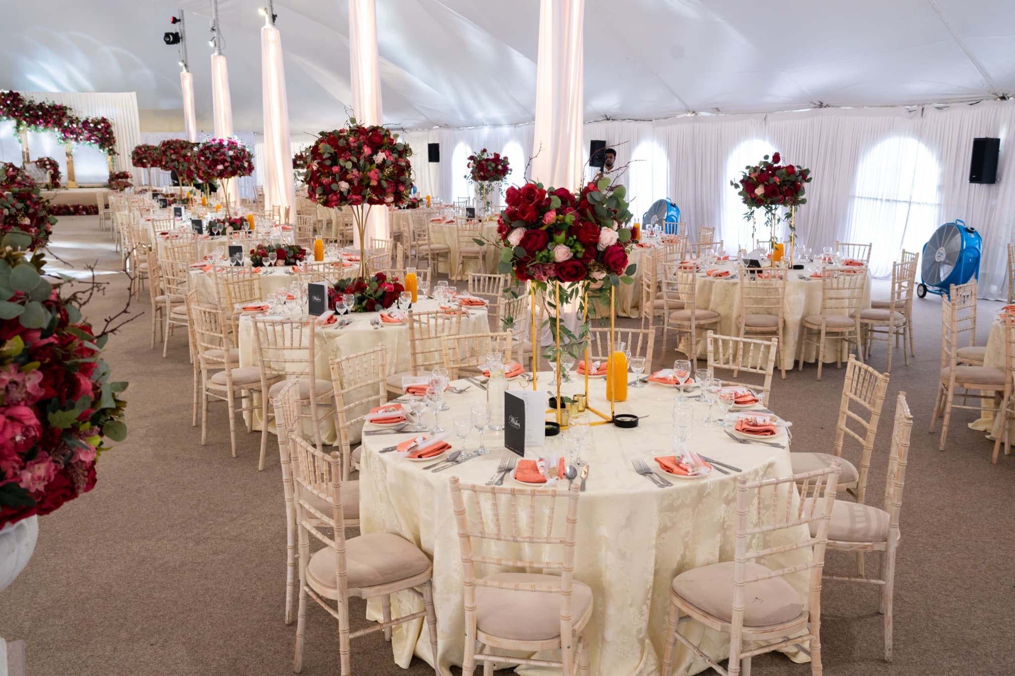 An Asian wedding celebration at The Chigwell Marquees