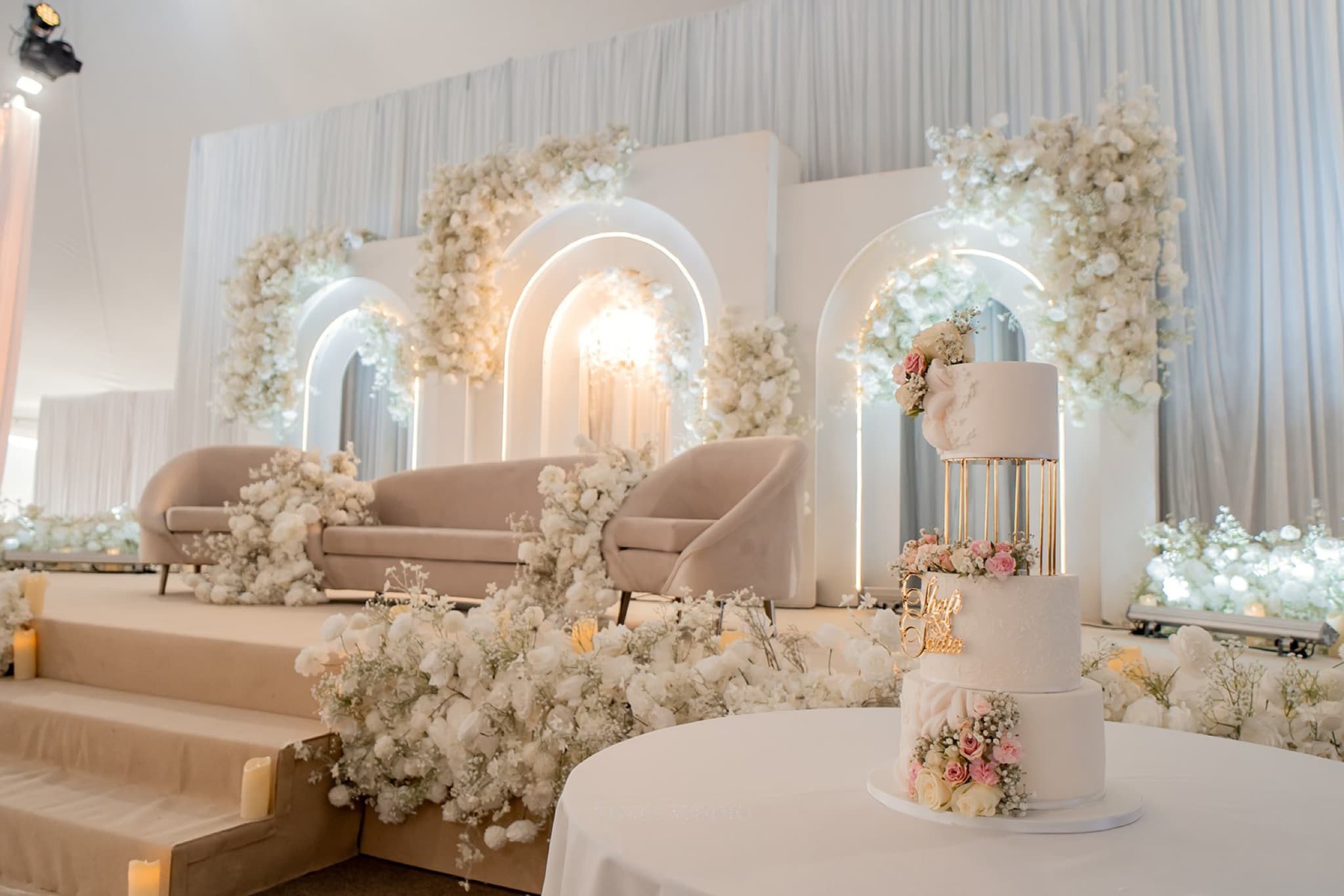 An Asian wedding celebration at The Chigwell Marquees