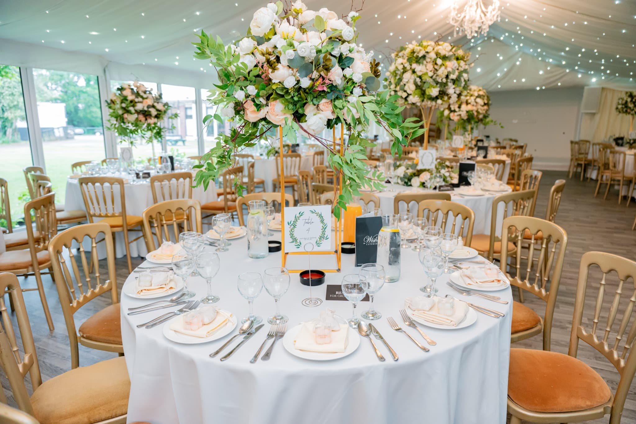 A wedding at The Chigwell Marquees