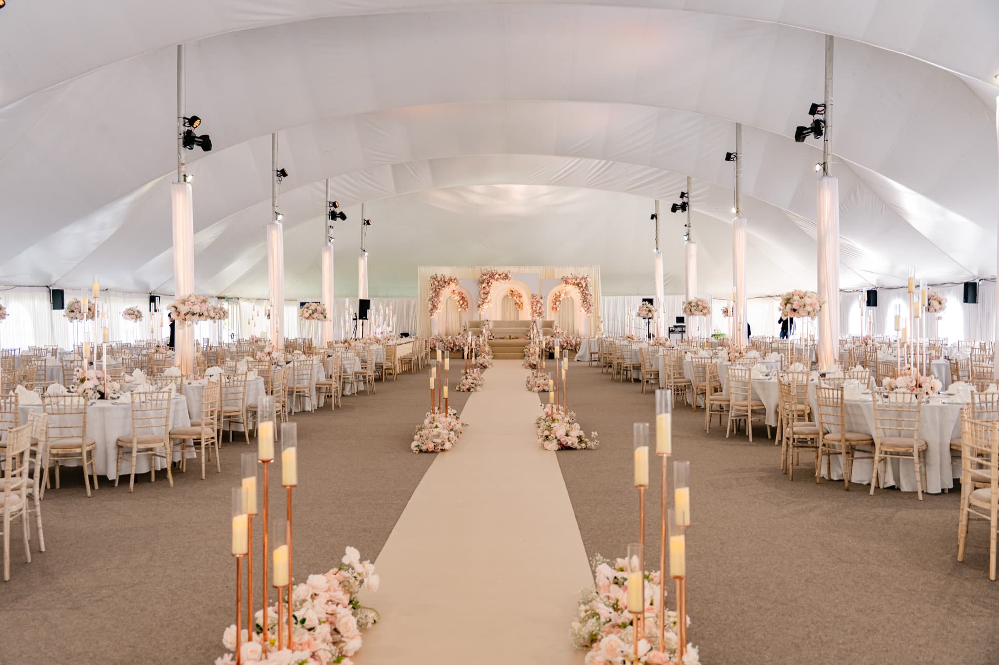 A wedding at The Chigwell Marquees