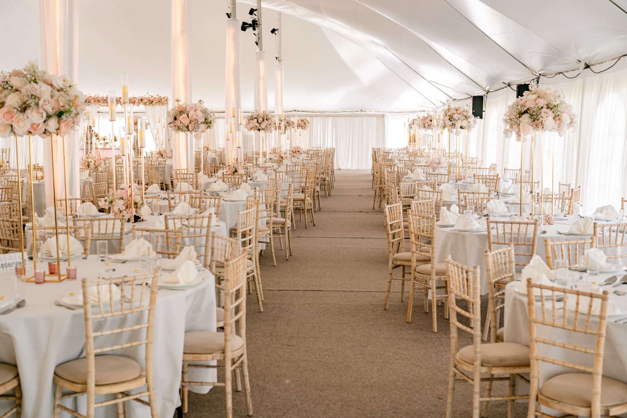 A wedding at The Chigwell Marquees