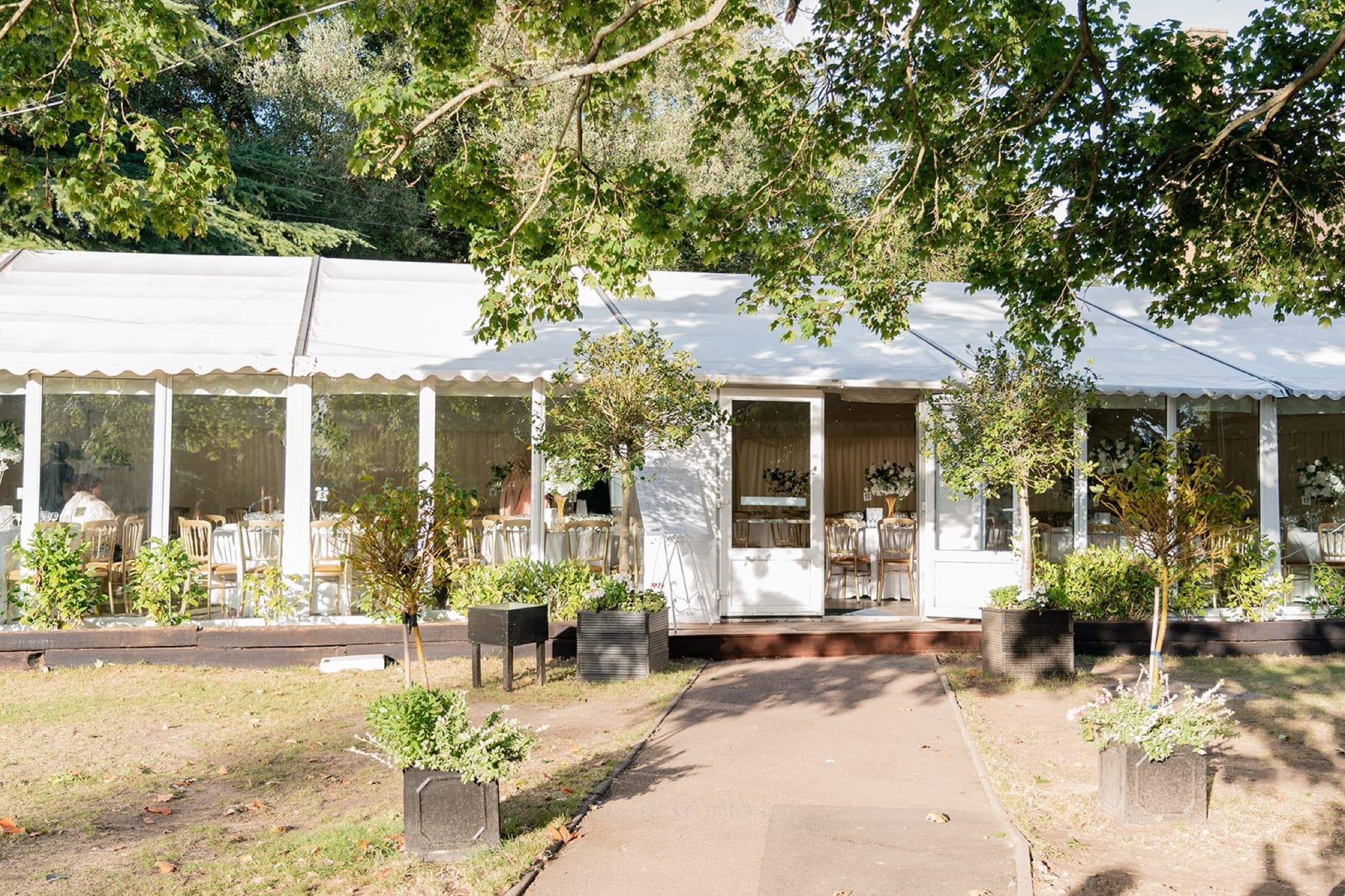 A wedding at The Chigwell Marquees