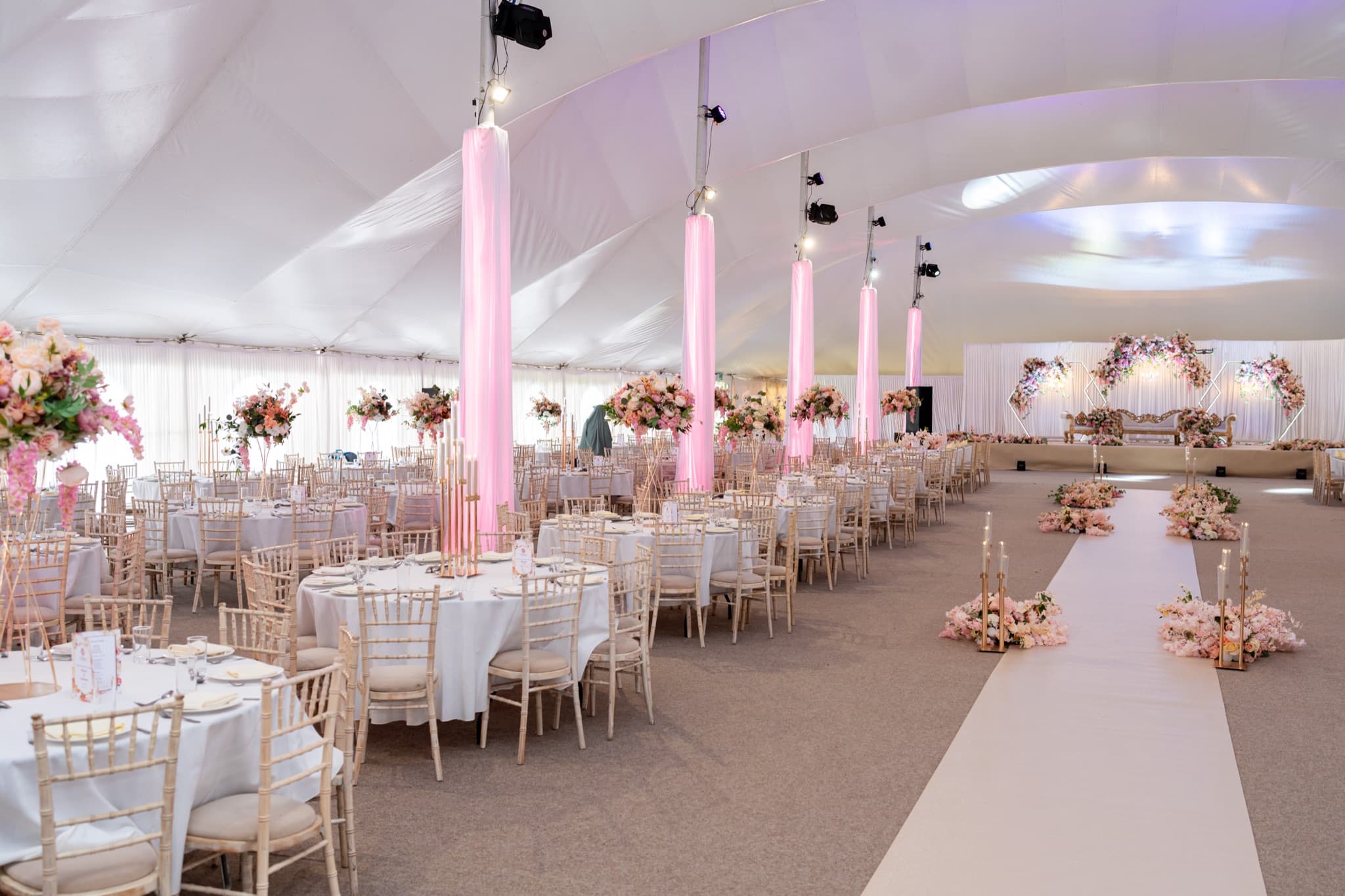 An Asian wedding celebration at The Chigwell Marquees