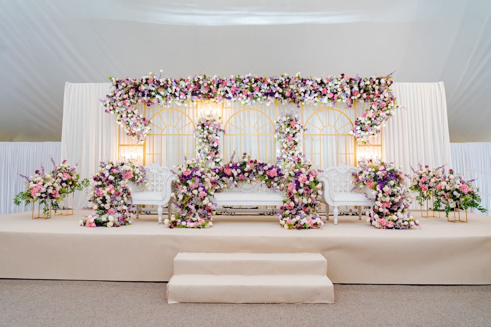 An Asian wedding celebration at The Chigwell Marquees