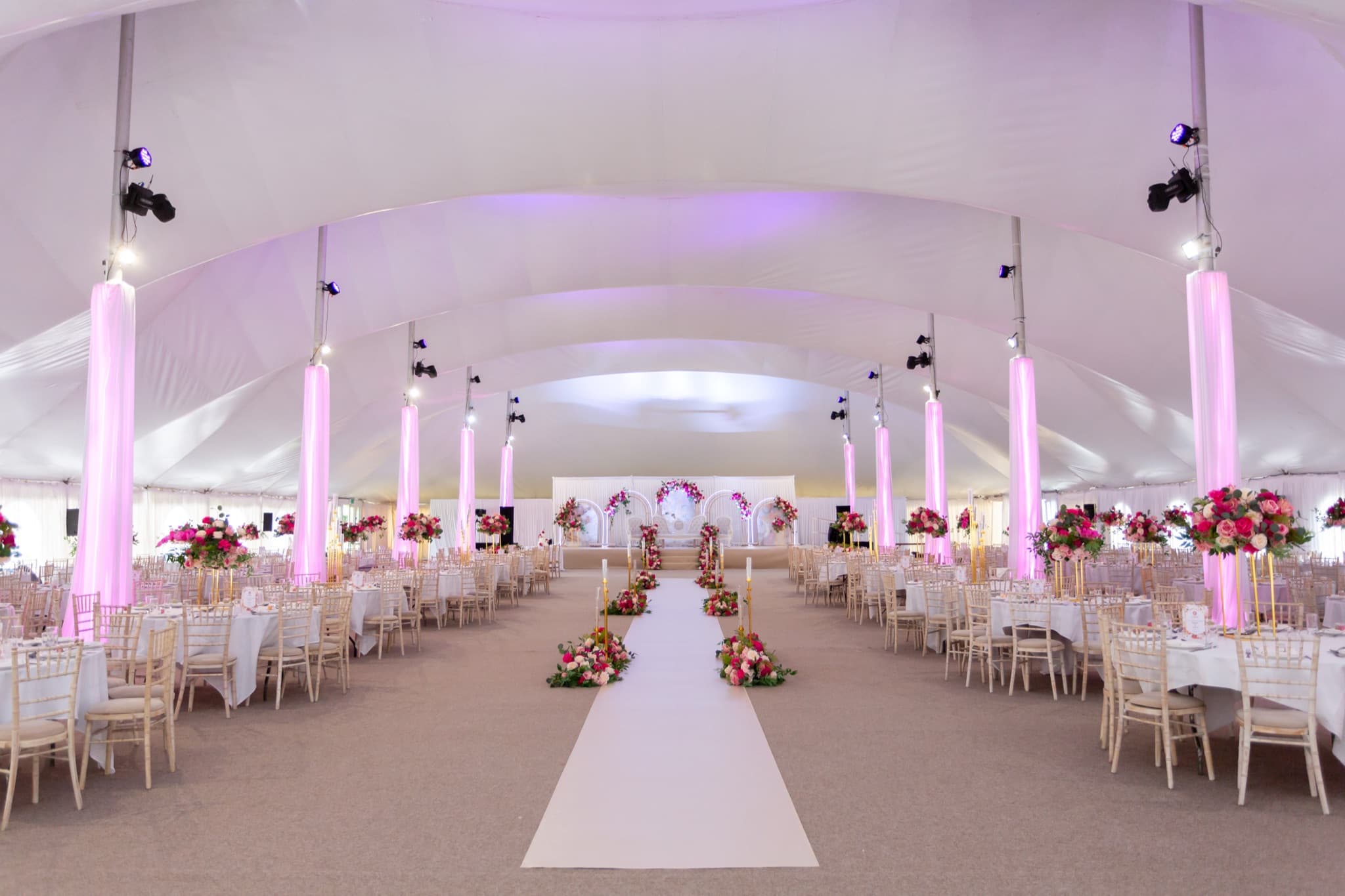 An Asian wedding celebration at The Chigwell Marquees
