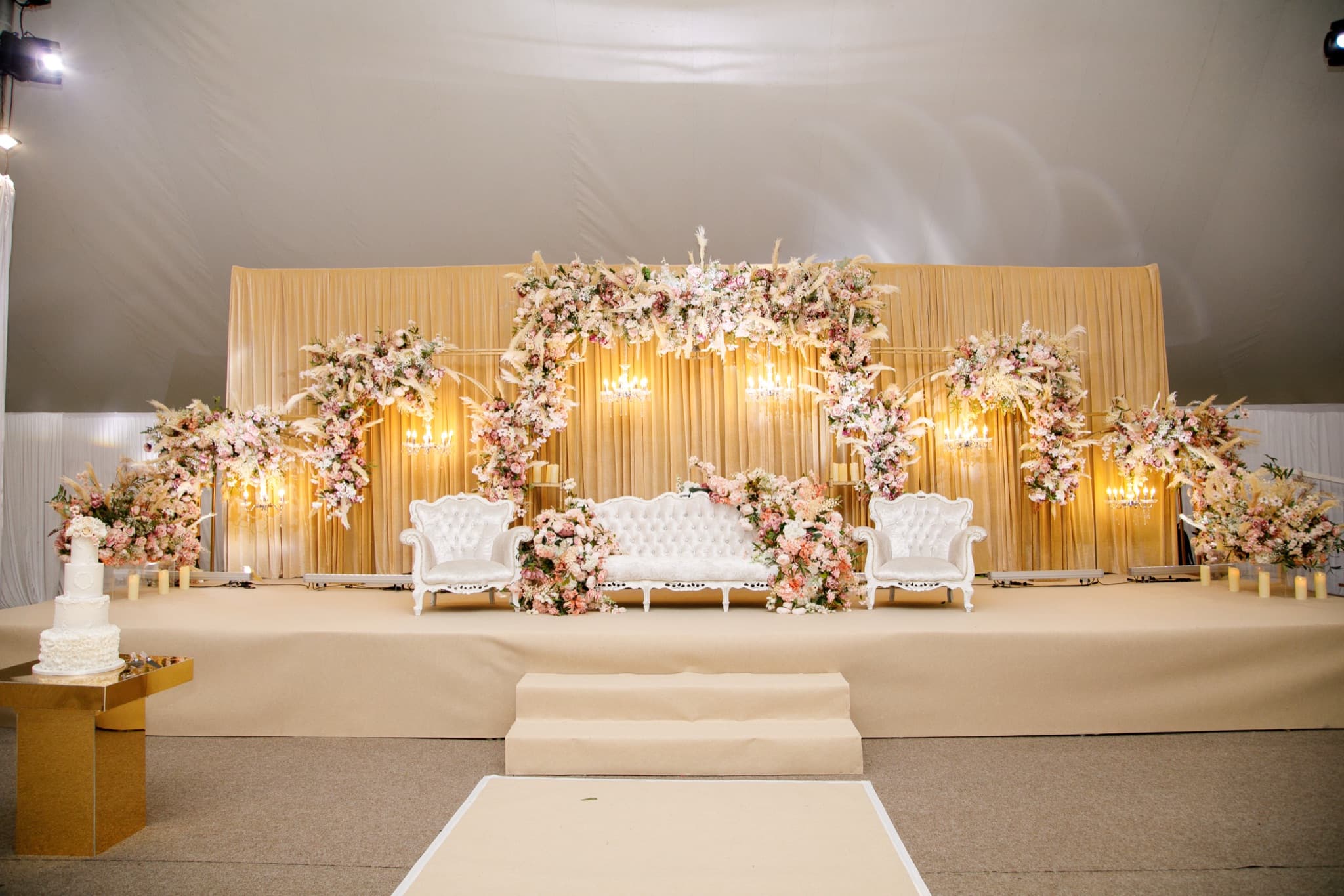 An Asian wedding celebration at The Chigwell Marquees