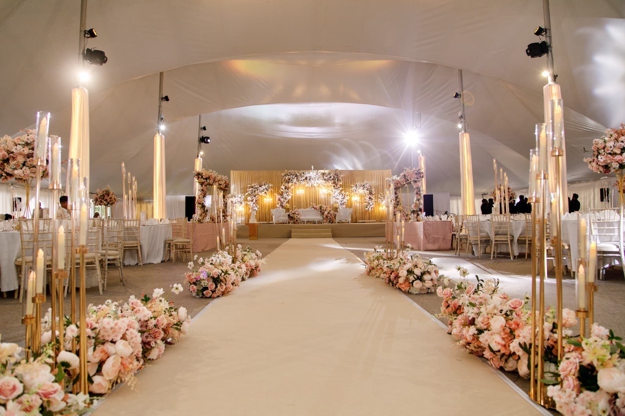 An Asian wedding celebration at The Chigwell Marquees