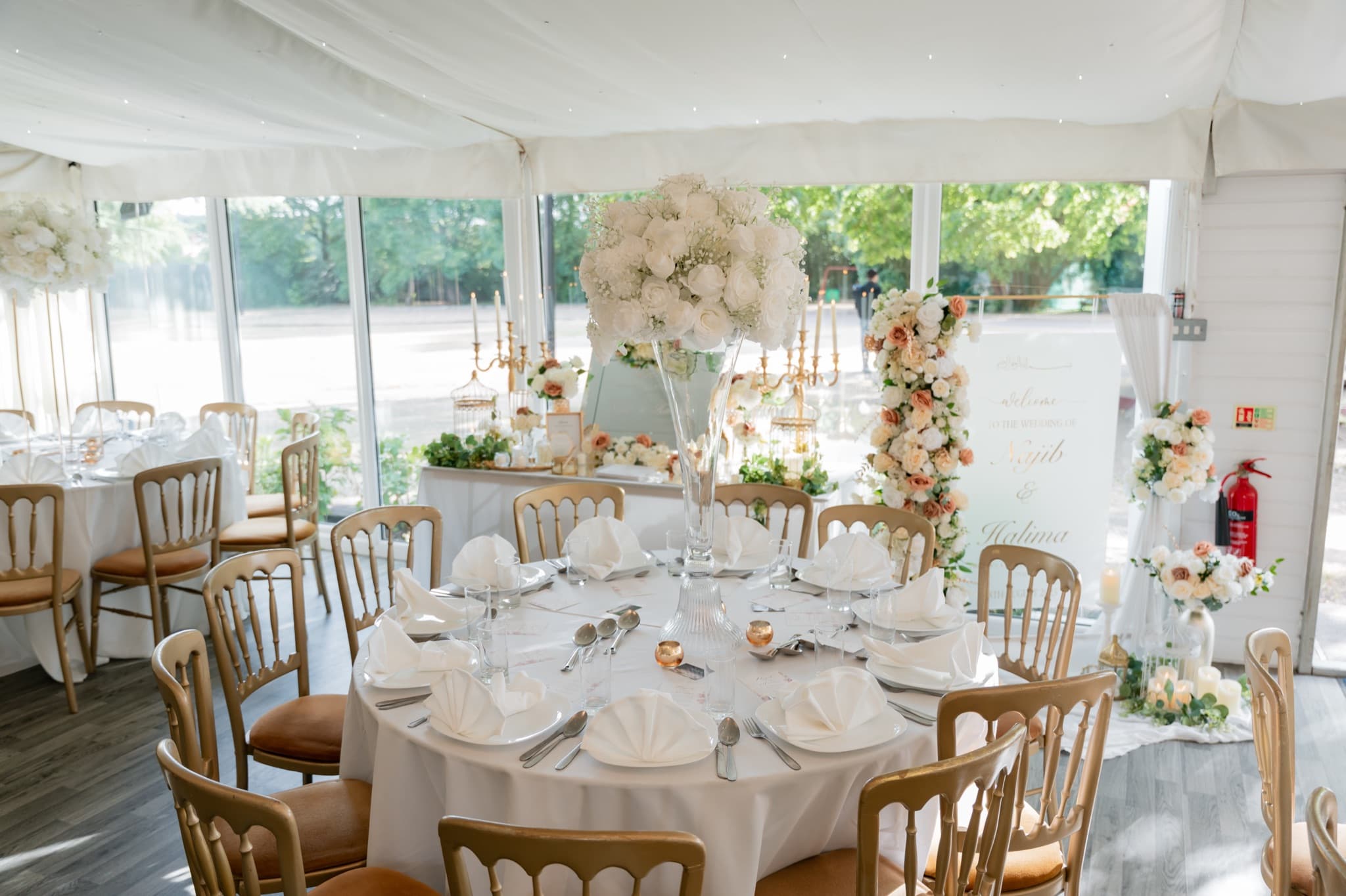 A wedding at The Chigwell Marquees