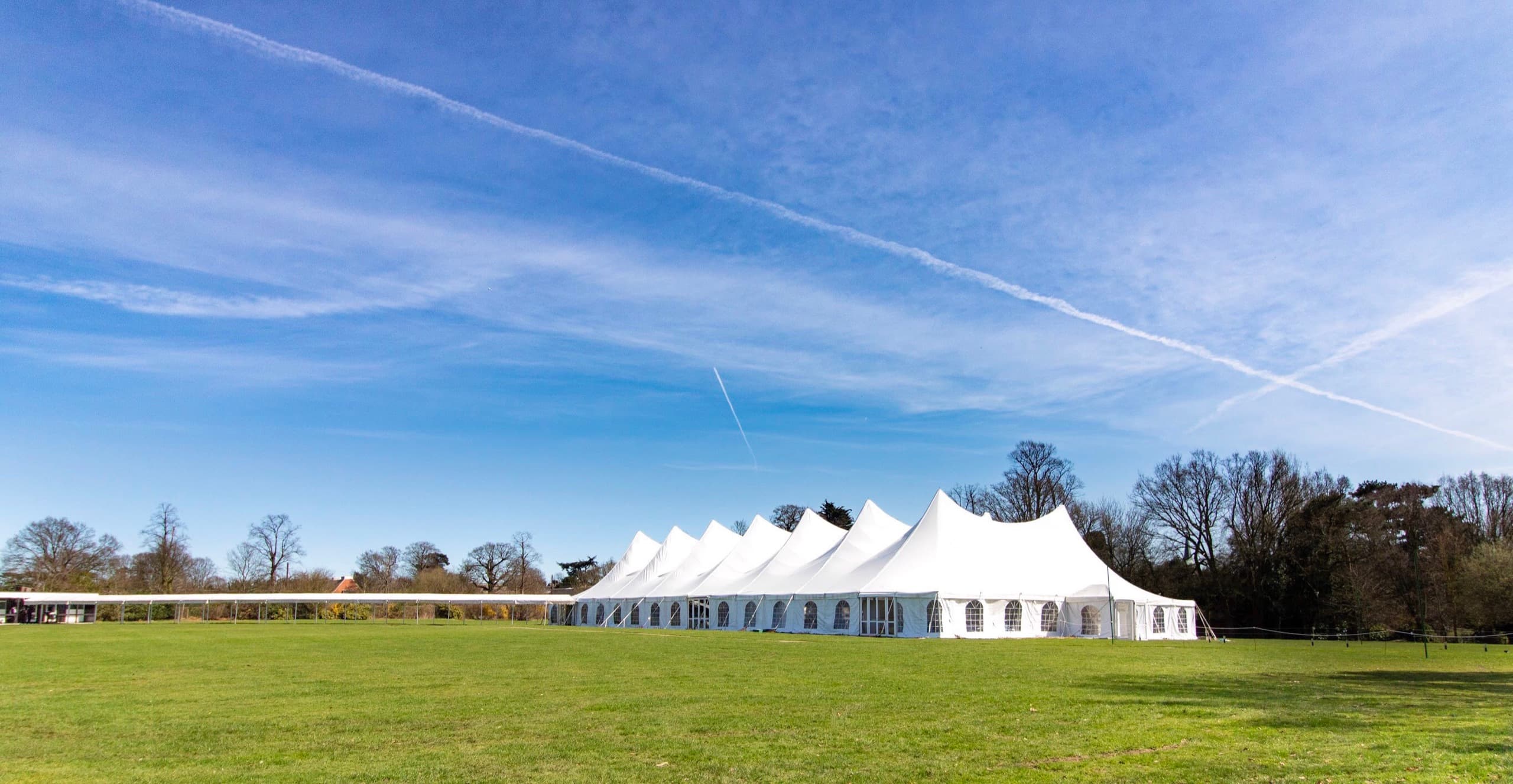 Inside the Mega Marquee, dressed for a celebration