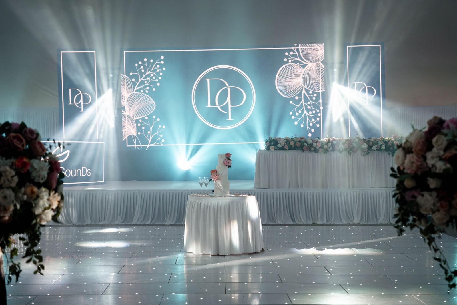 Inside the Mega Marquee, dressed for a celebration