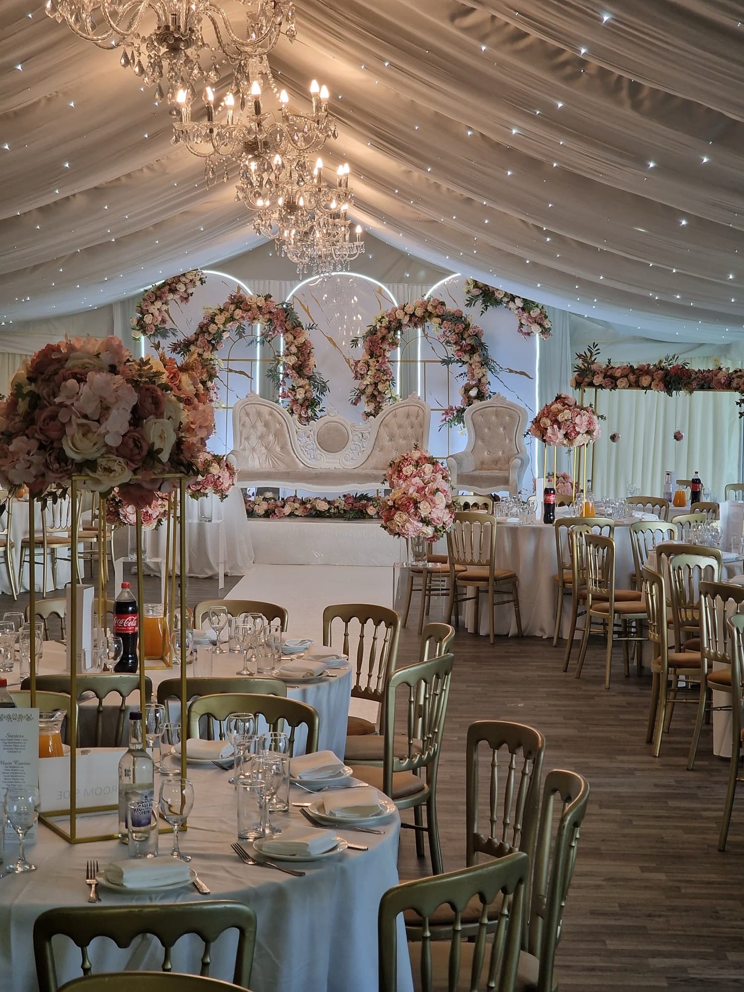 The Mini Marquee set for an intimate wedding